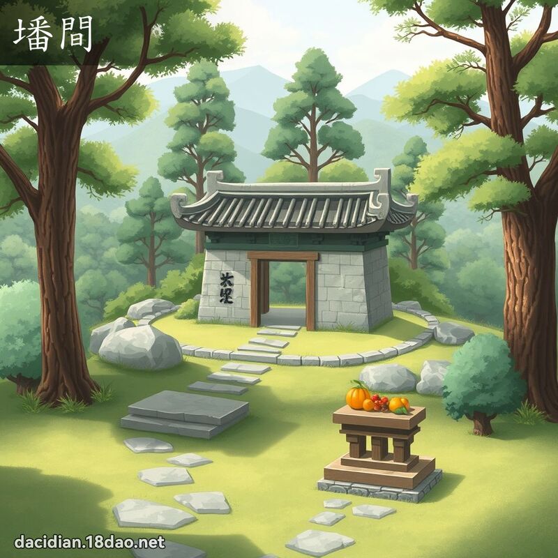墦間 - 國語大辭典配圖