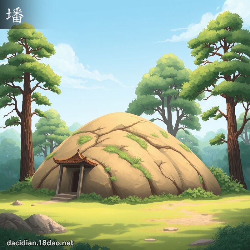 墦 - 國語大辭典配圖
