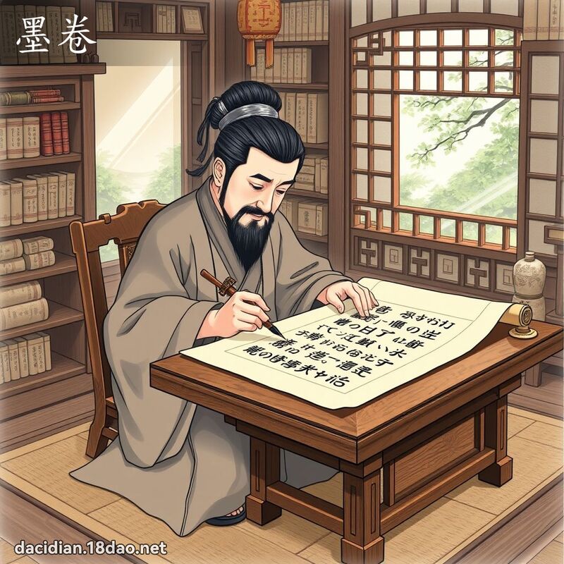 墨卷 - 國語大辭典配圖
