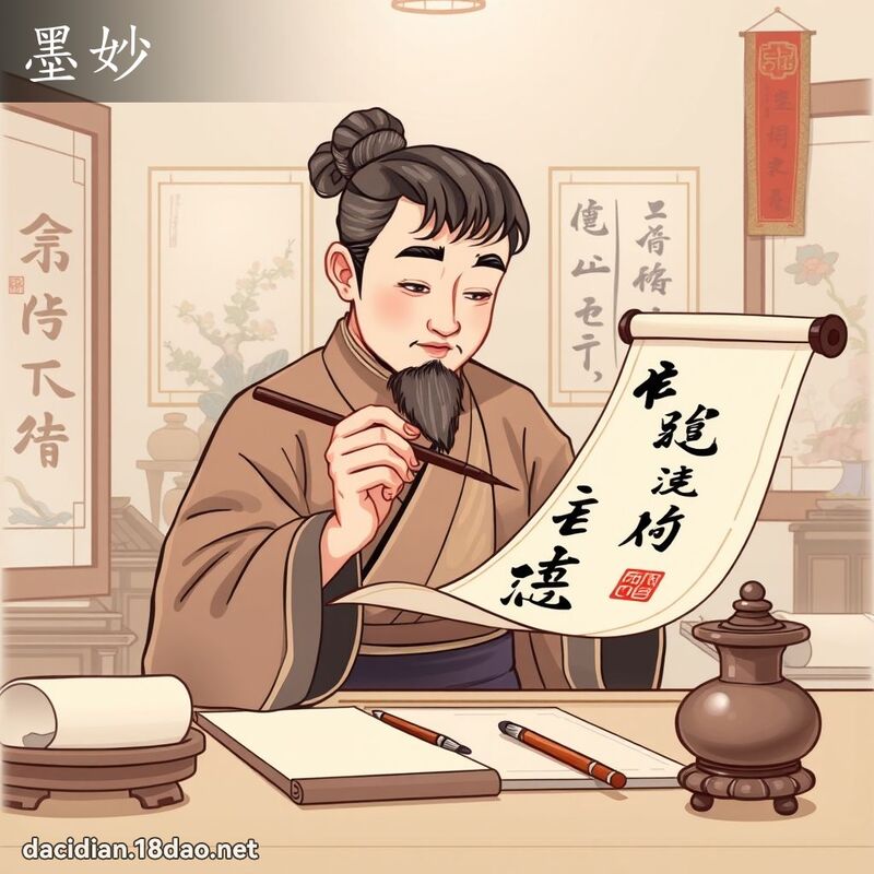 墨妙 - 国语大辞典配图
