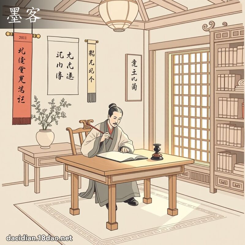 墨客 - 国语大辞典配图