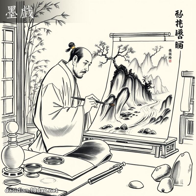 墨戏 - 国语大辞典配图