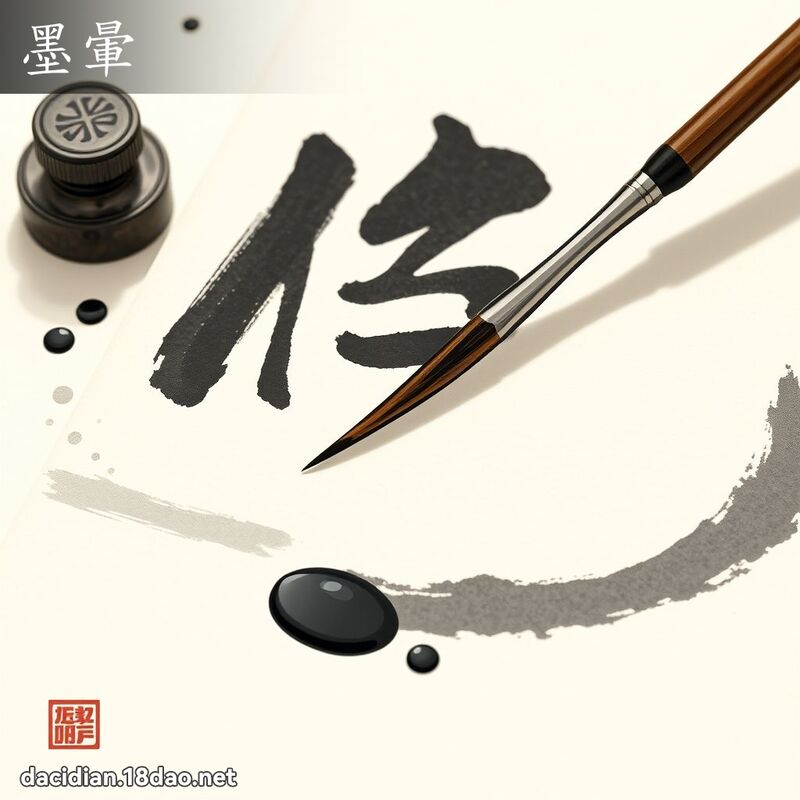 墨暈 - 國語大辭典配圖