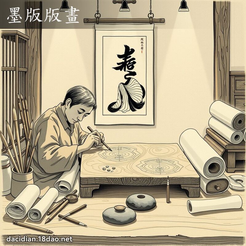 墨版版画 - 国语大辞典配图