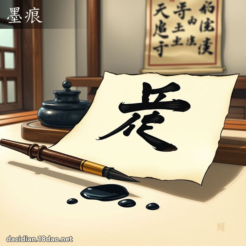 墨痕 - 國語大辭典配圖