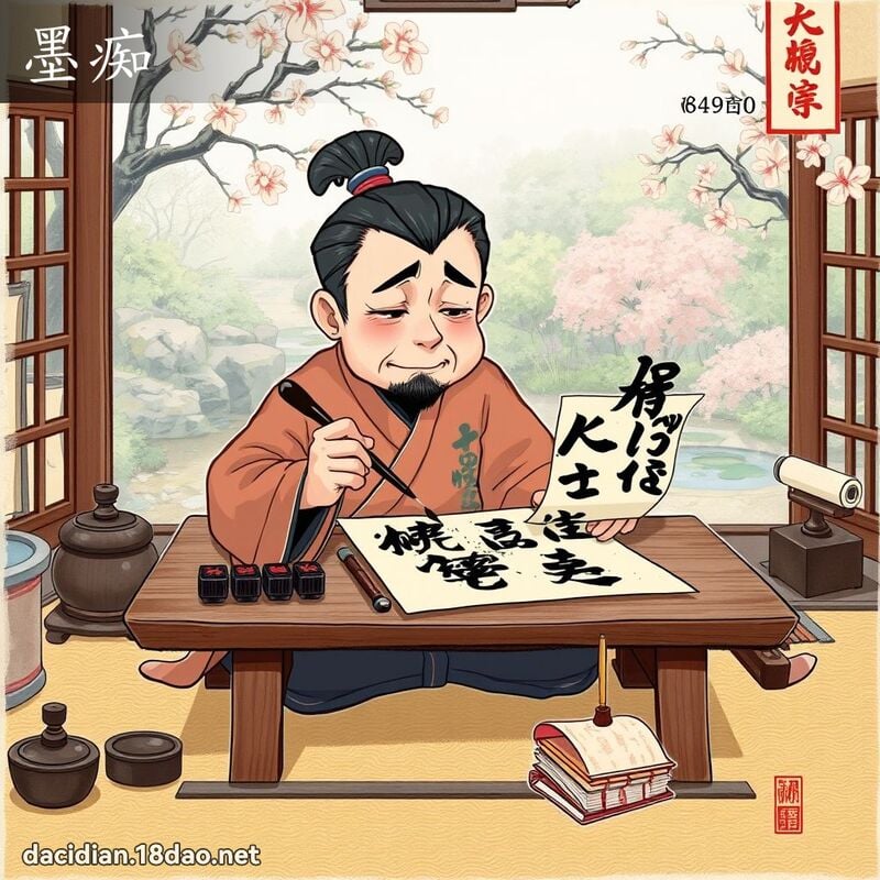 墨痴 - 國語大辭典配圖