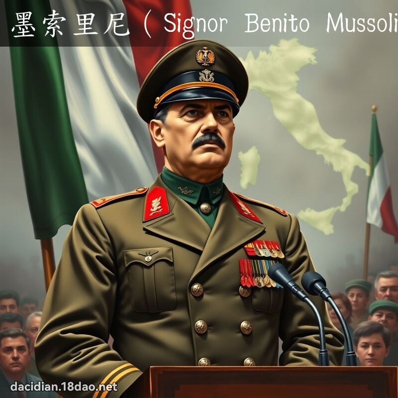 墨索里尼（Signor Benito Mussolini） - 國語大辭典配圖