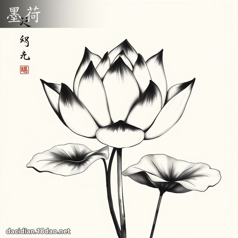 墨荷 - 国语大辞典配图