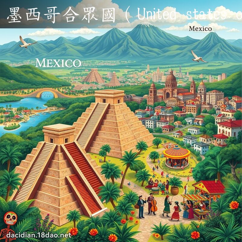 墨西哥合眾國（United states of Mexico） - 國語大辭典配圖