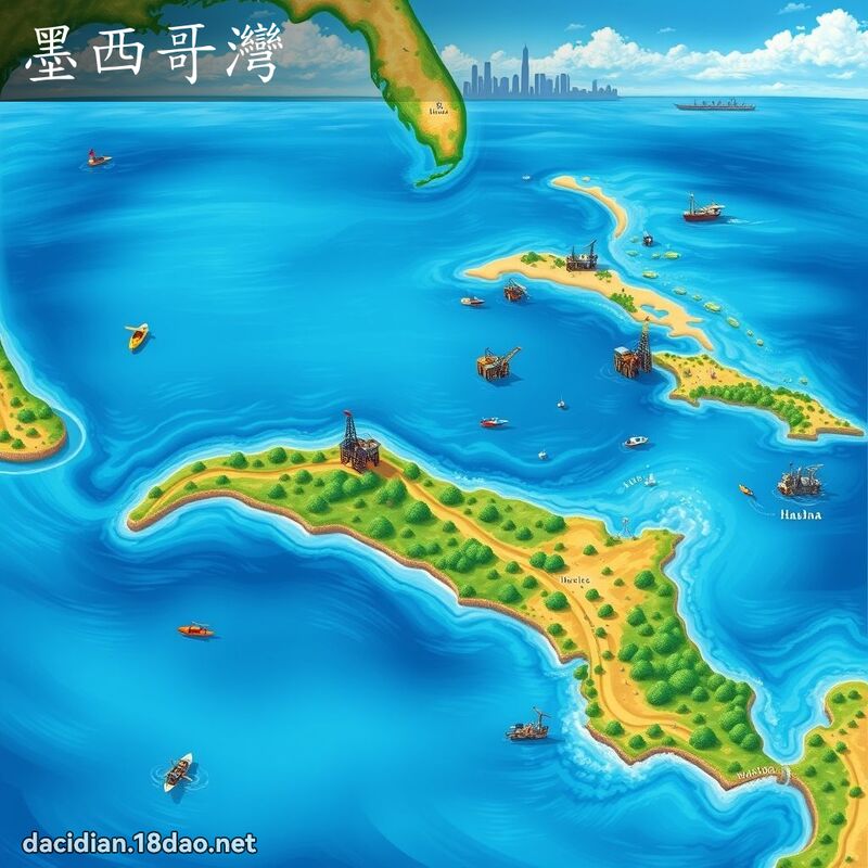 墨西哥湾 - 国语大辞典配图