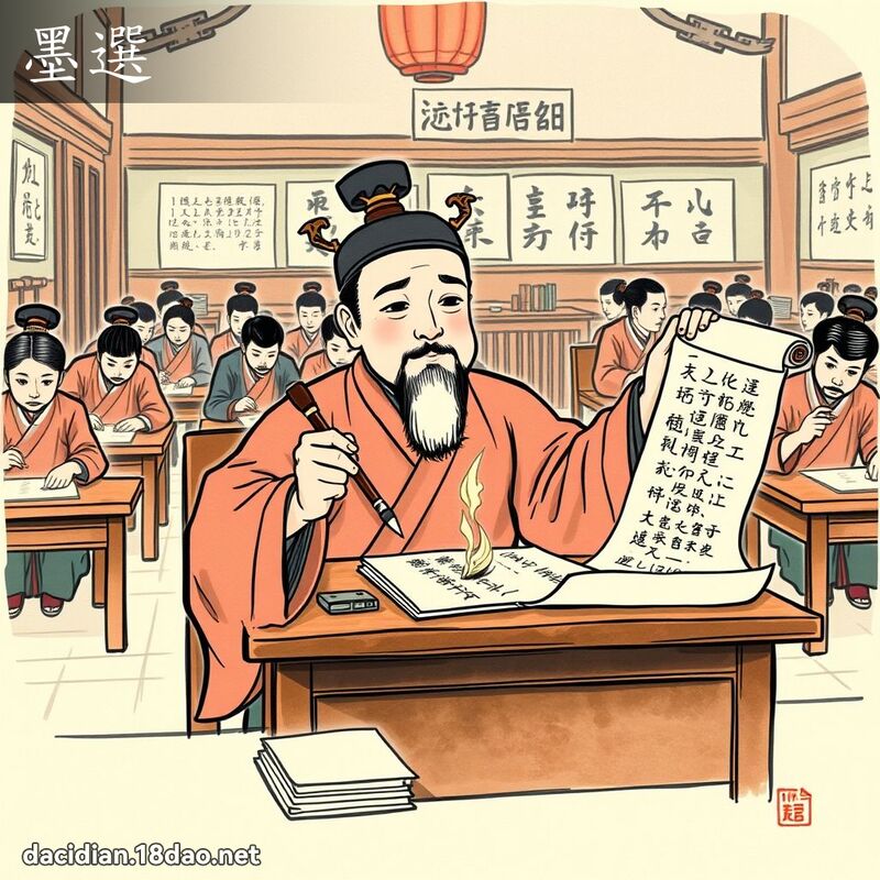 墨選 - 國語大辭典配圖