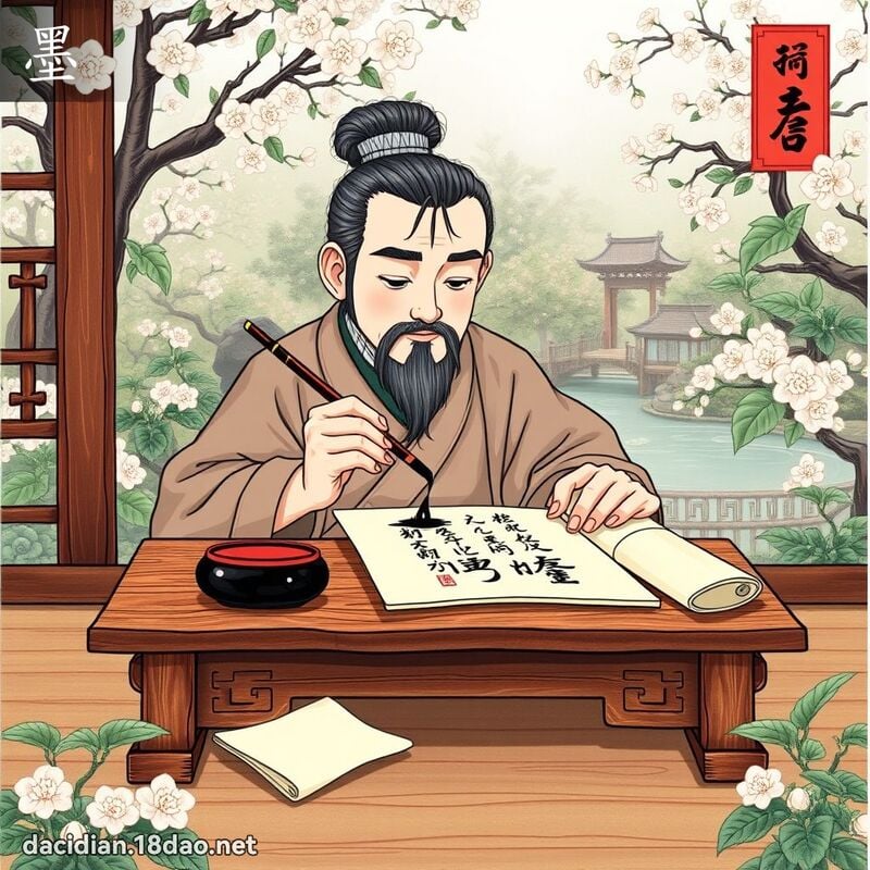 墨 - 國語大辭典配圖