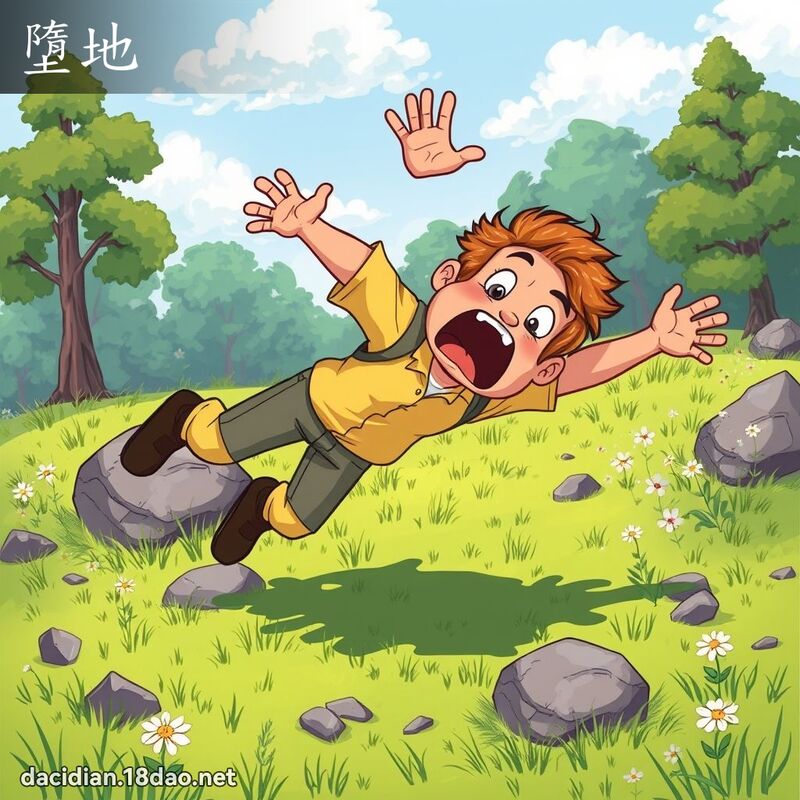 墮地 - 国语大辞典配图