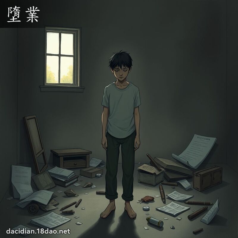 墮业 - 国语大辞典配图