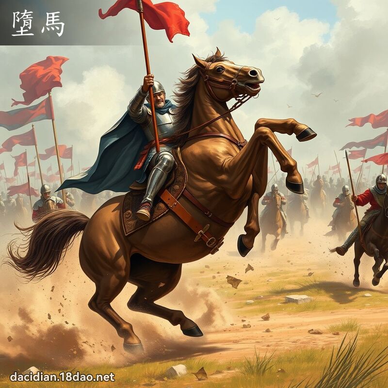 墮馬 - 國語大辭典配圖
