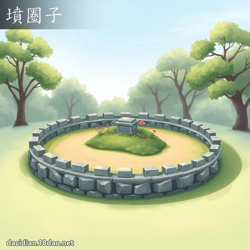 墳圈子 - 國語大辭典配圖