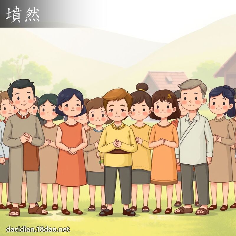 坟然 - 国语大辞典配图