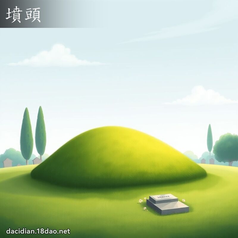坟头 - 国语大辞典配图