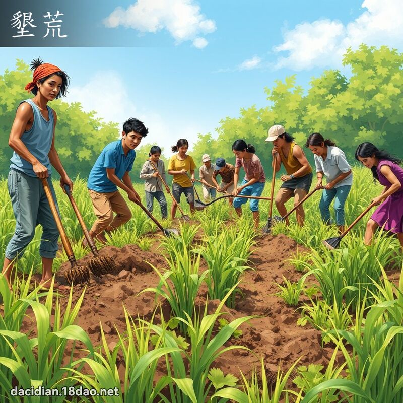垦荒 - 国语大辞典配图