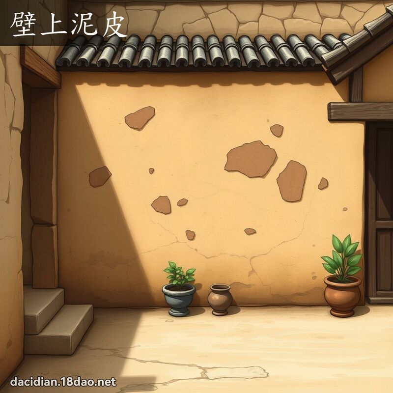 壁上泥皮 - 国语大辞典配图