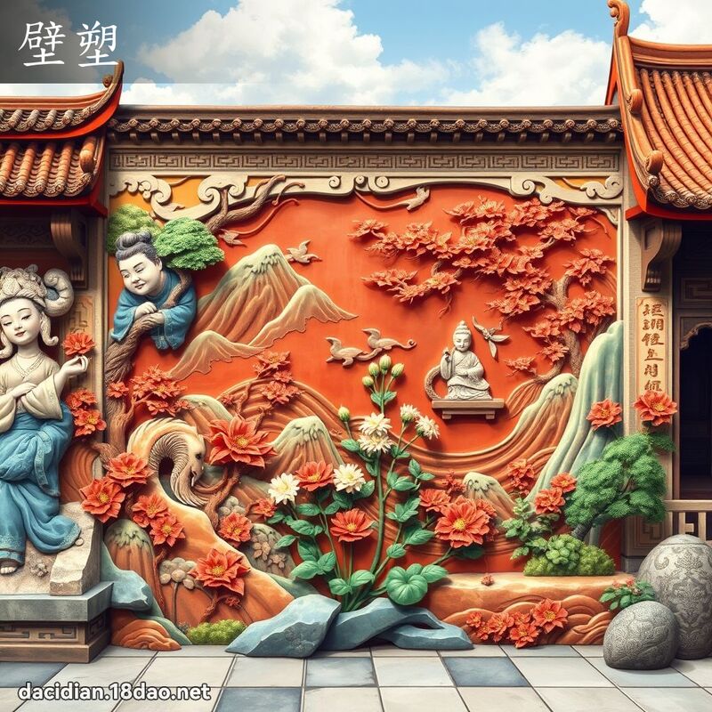 壁塑 - 國語大辭典配圖