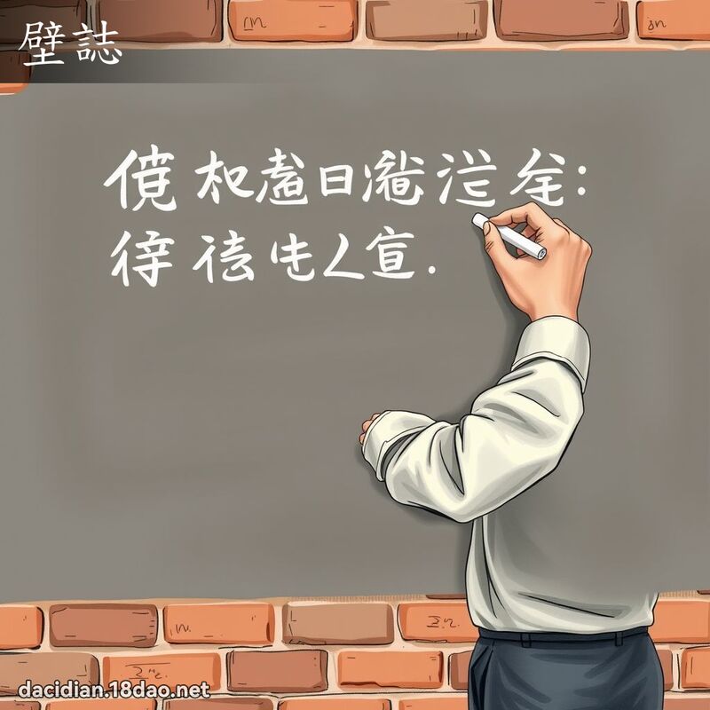 壁誌 - 国语大辞典配图