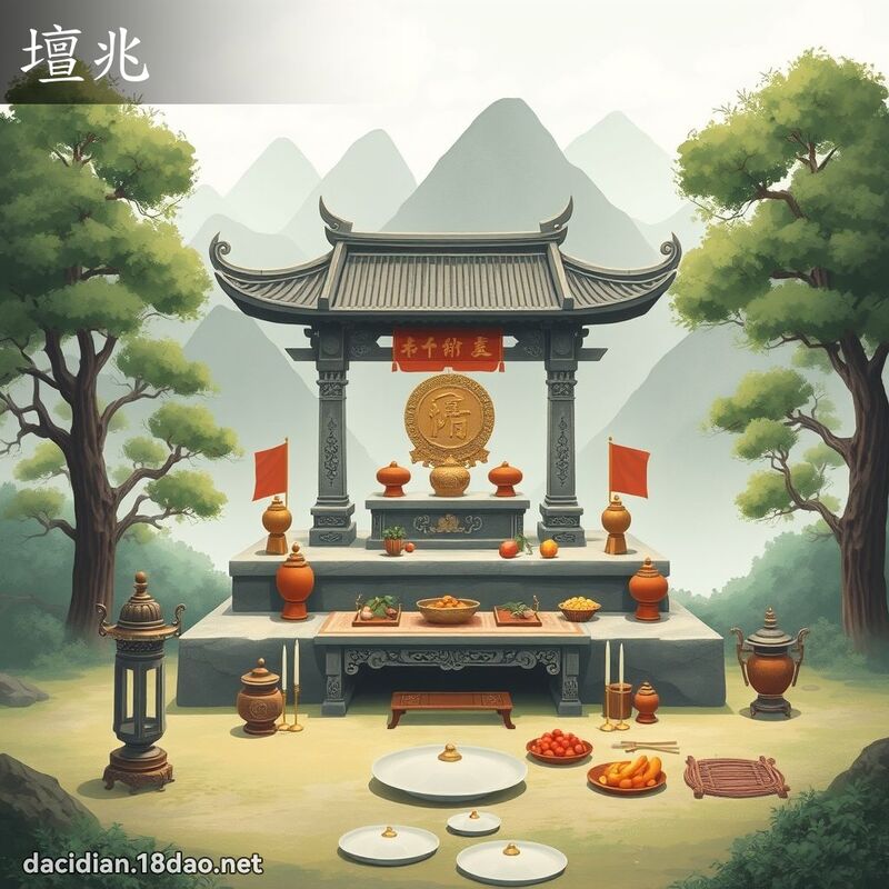 壇兆 - 國語大辭典配圖