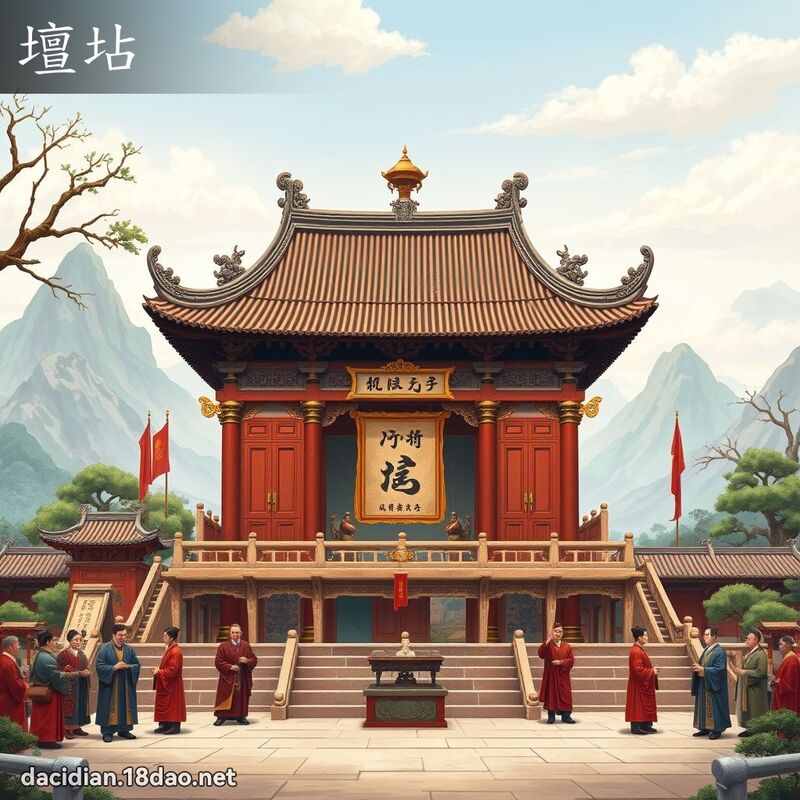 坛坫 - 国语大辞典配图