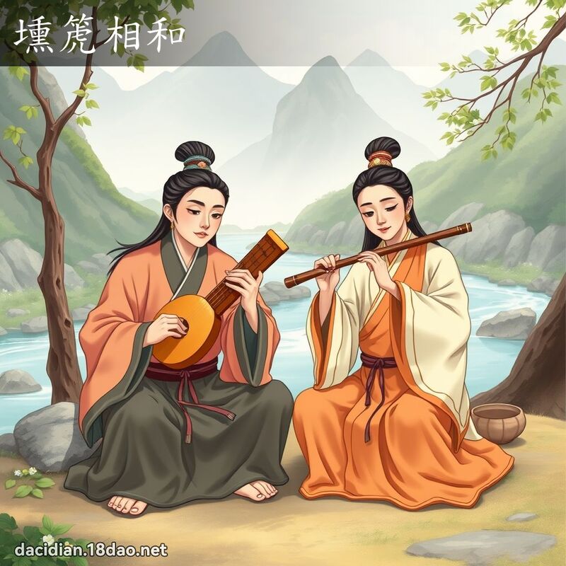 壎箎相和 - 国语大辞典配图