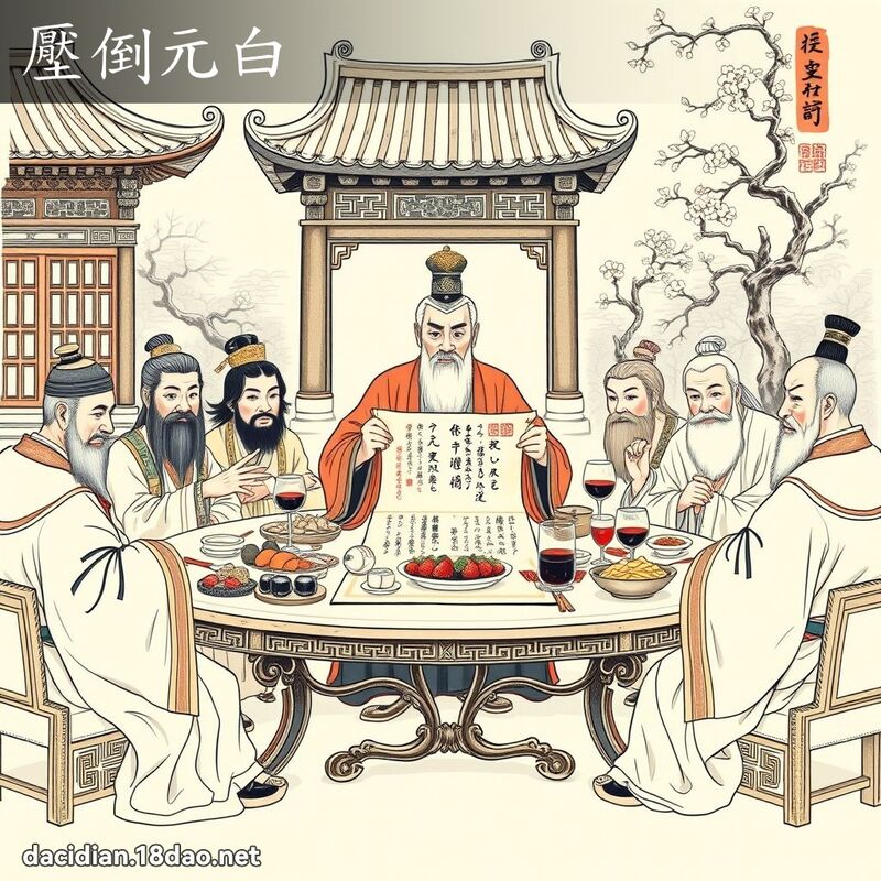 壓倒元白 - 國語大辭典配圖