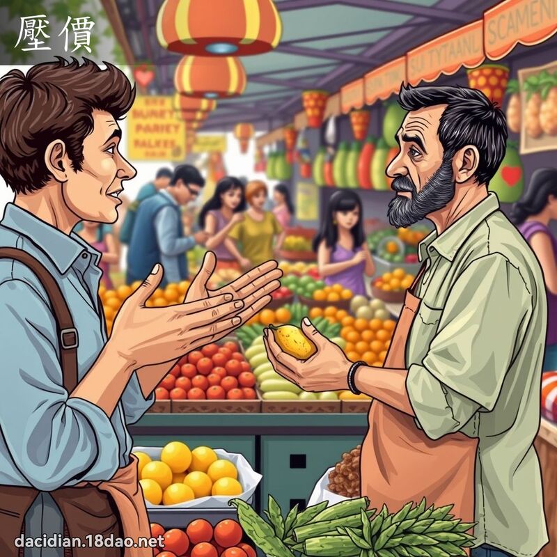 壓價 - 國語大辭典配圖