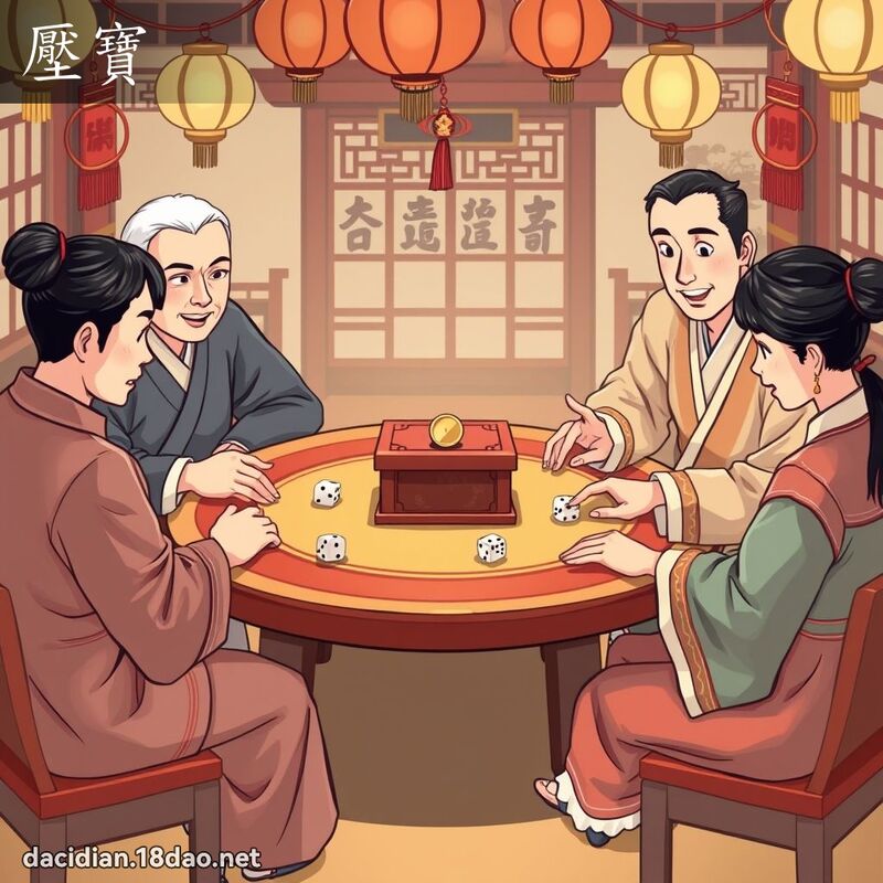 壓寶 - 國語大辭典配圖