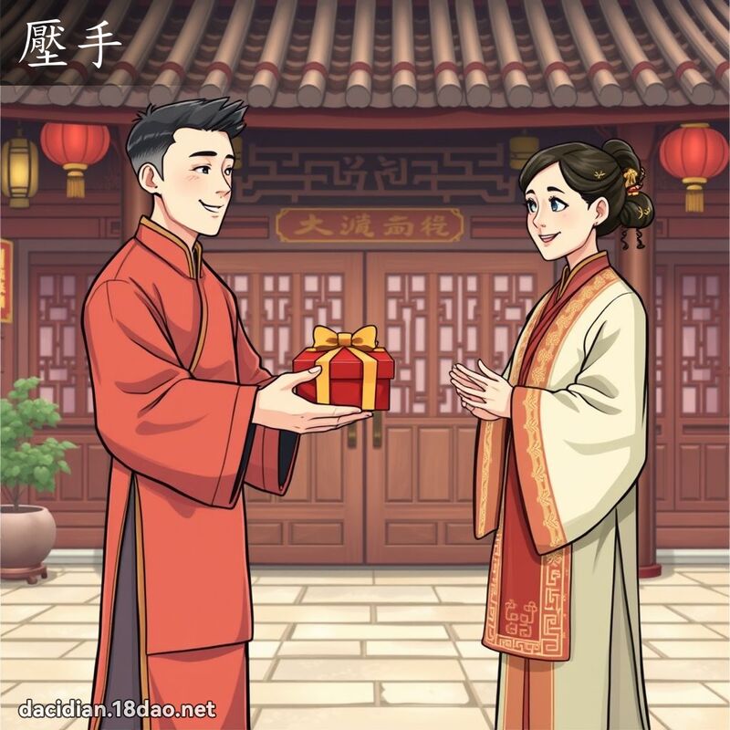 壓手 - 國語大辭典配圖
