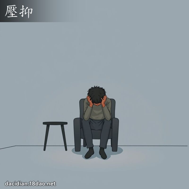 壓抑 - 國語大辭典配圖