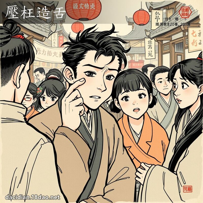 壓枉造舌 - 國語大辭典配圖