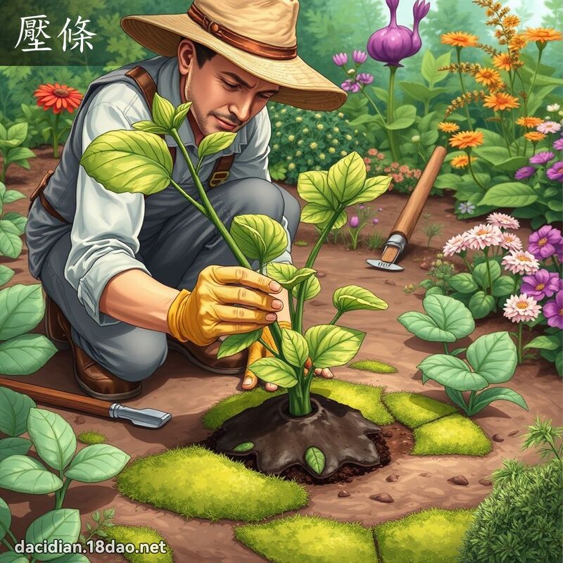壓條 - 國語大辭典配圖