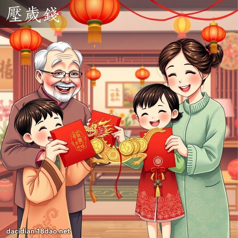 壓歲錢 - 國語大辭典配圖