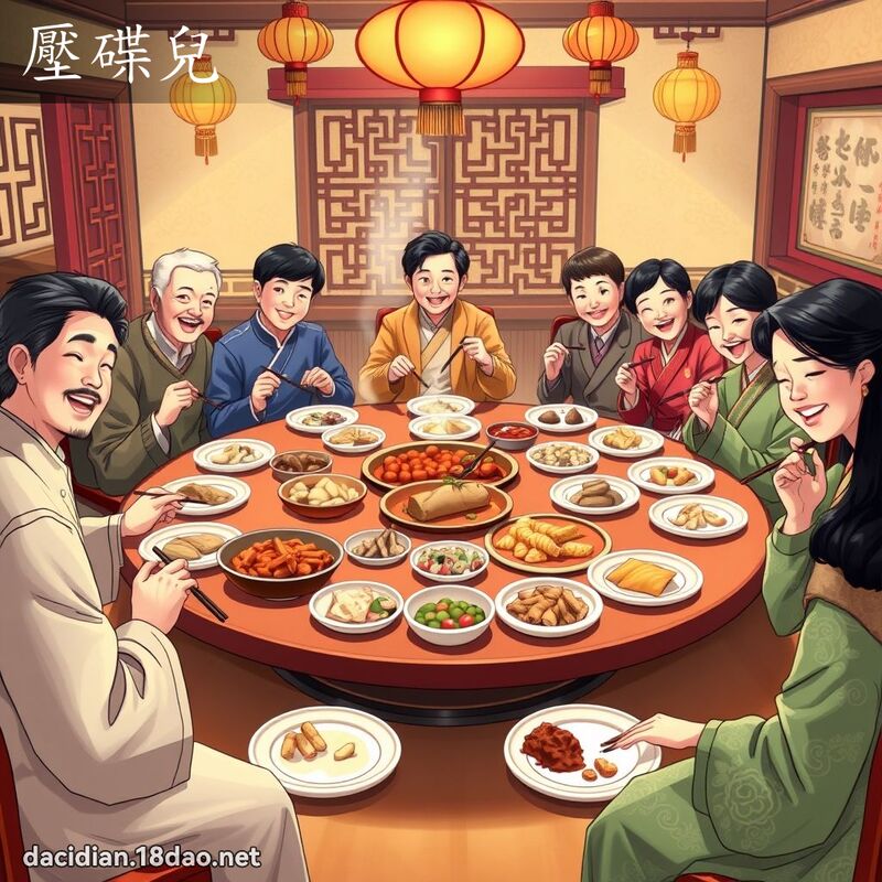 壓碟兒 - 國語大辭典配圖