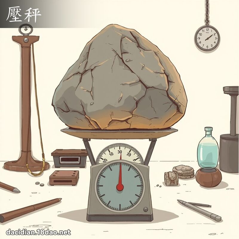 壓秤 - 國語大辭典配圖