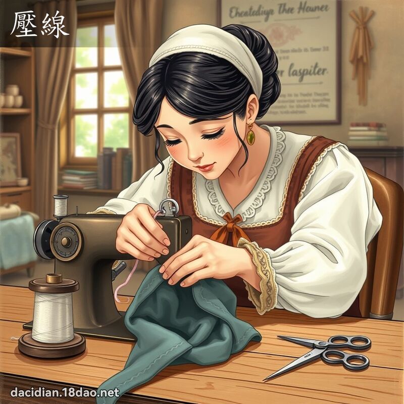 壓線 - 國語大辭典配圖