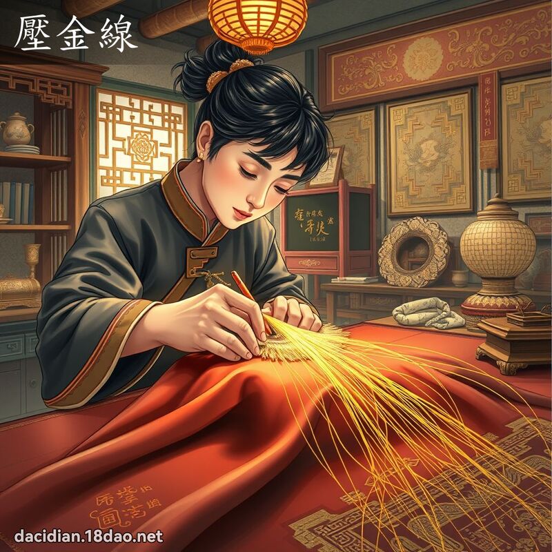 壓金線 - 國語大辭典配圖