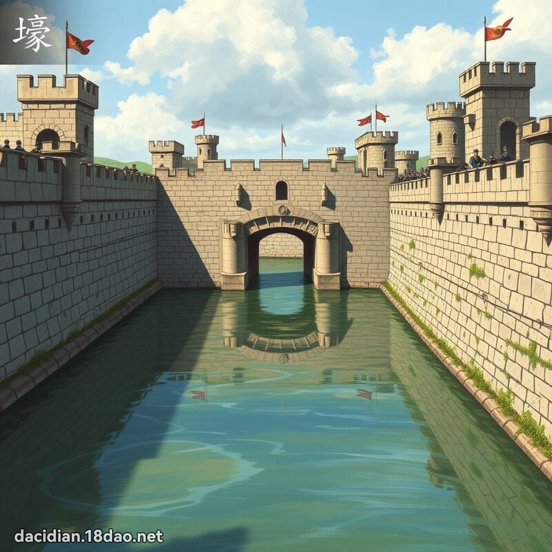 壕 - 國語大辭典配圖