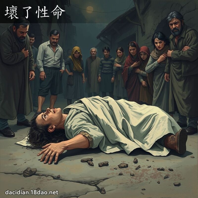 壞了性命 - 國語大辭典配圖