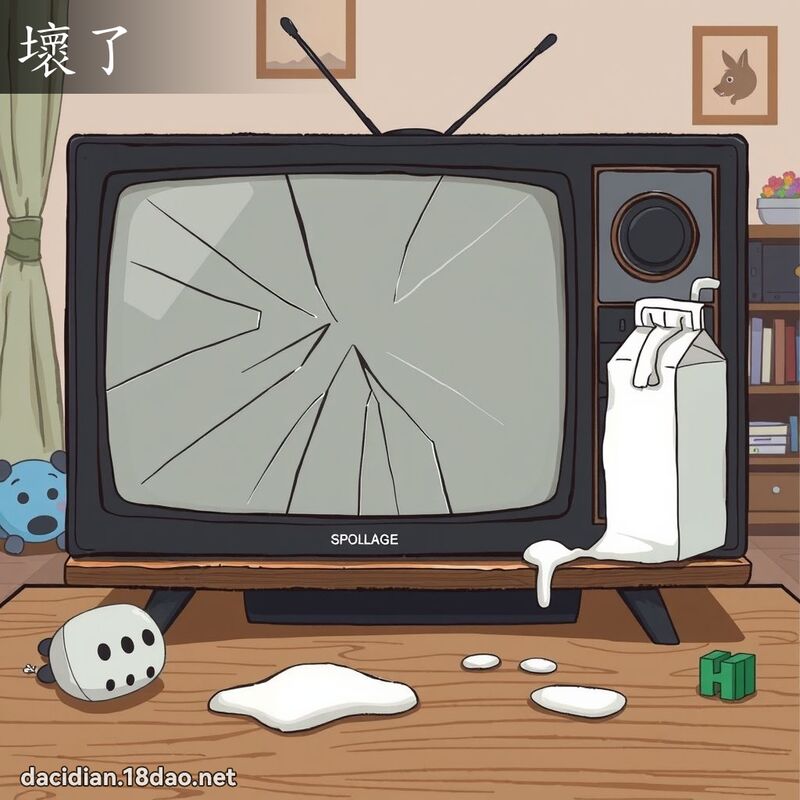 坏了 - 国语大辞典配图