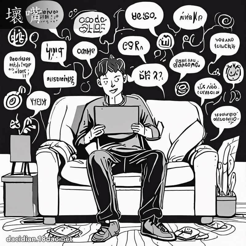 坏嘴 - 国语大辞典配图
