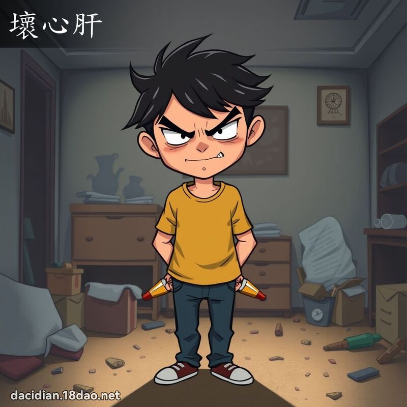 坏心肝 - 国语大辞典配图