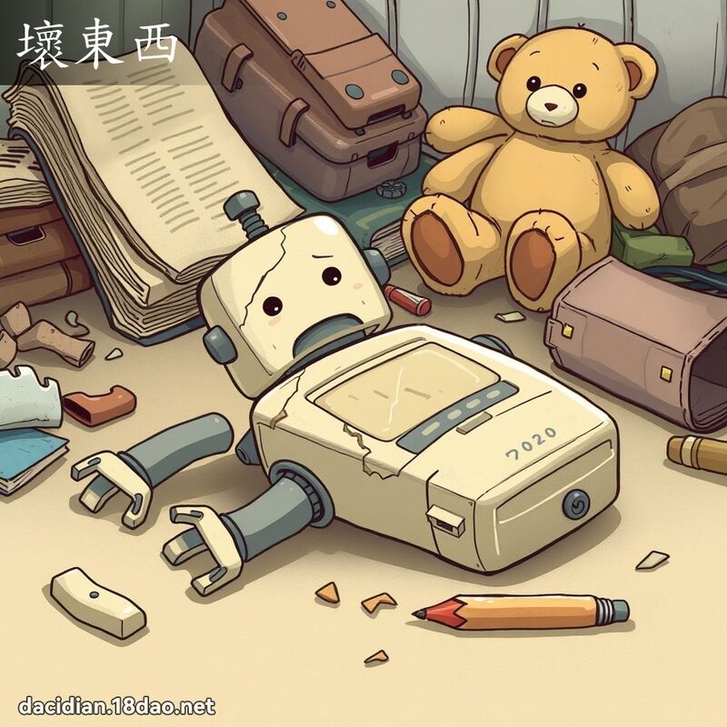 坏东西 - 国语大辞典配图