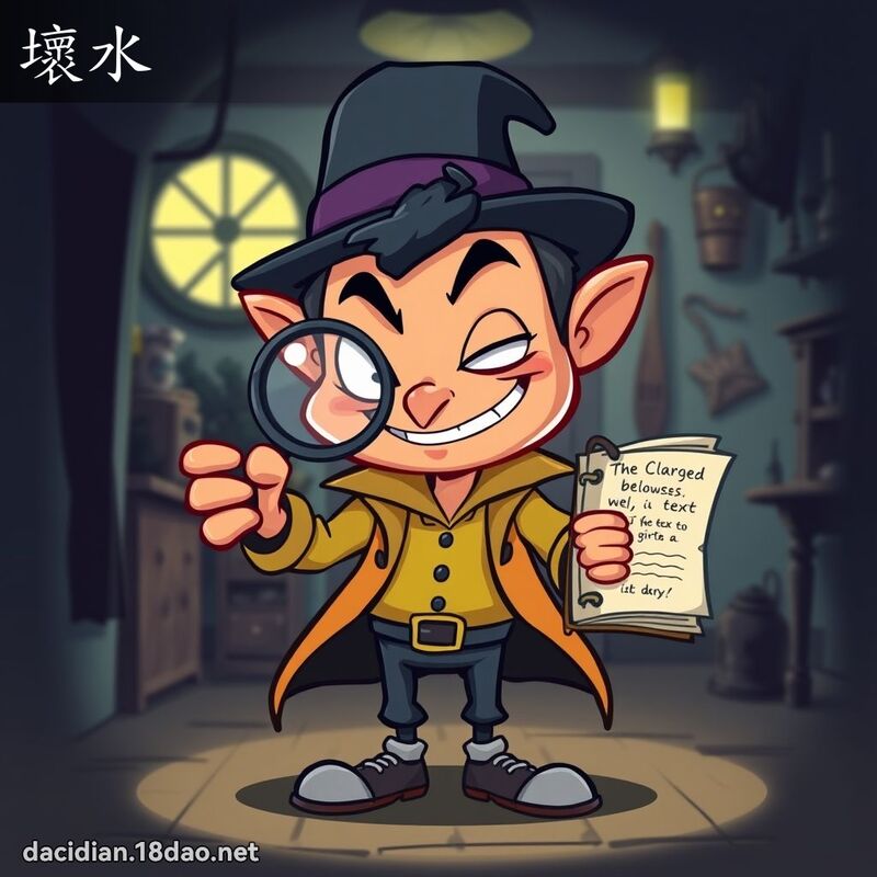 壞水 - 國語大辭典配圖