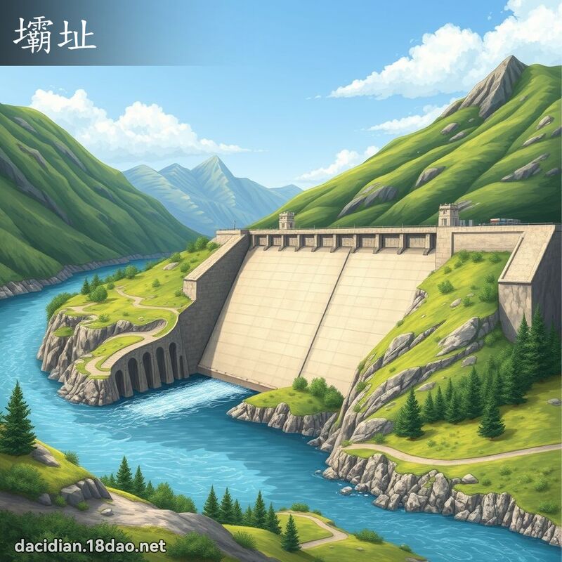 壩址 - 國語大辭典配圖