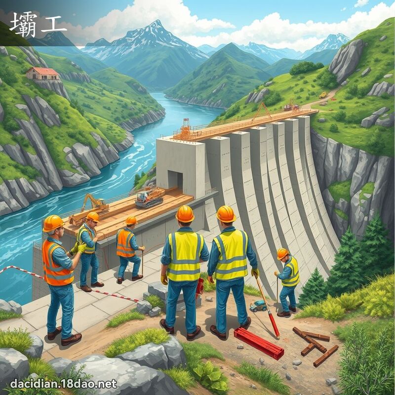 壩工 - 國語大辭典配圖